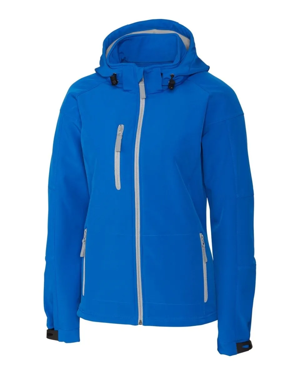 Clique Women's Serac Stretch Softshell Hooded Full Zip Jacket