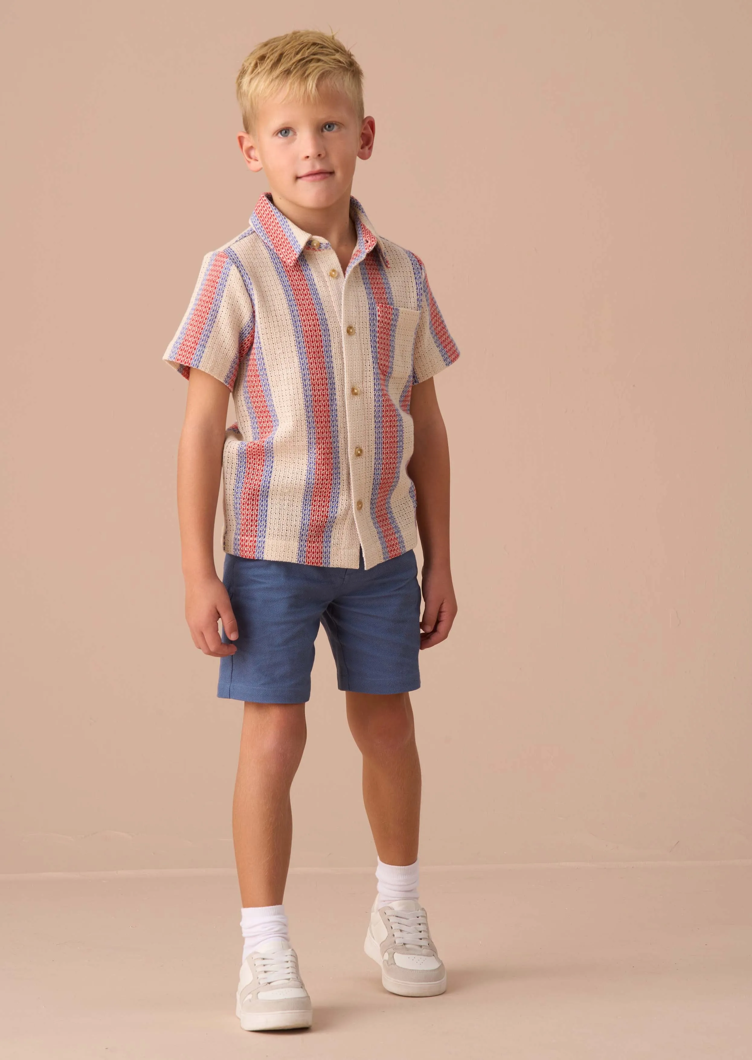 Cody Stone Stripe Knitted Shirt