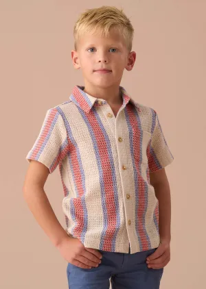 Cody Stone Stripe Knitted Shirt