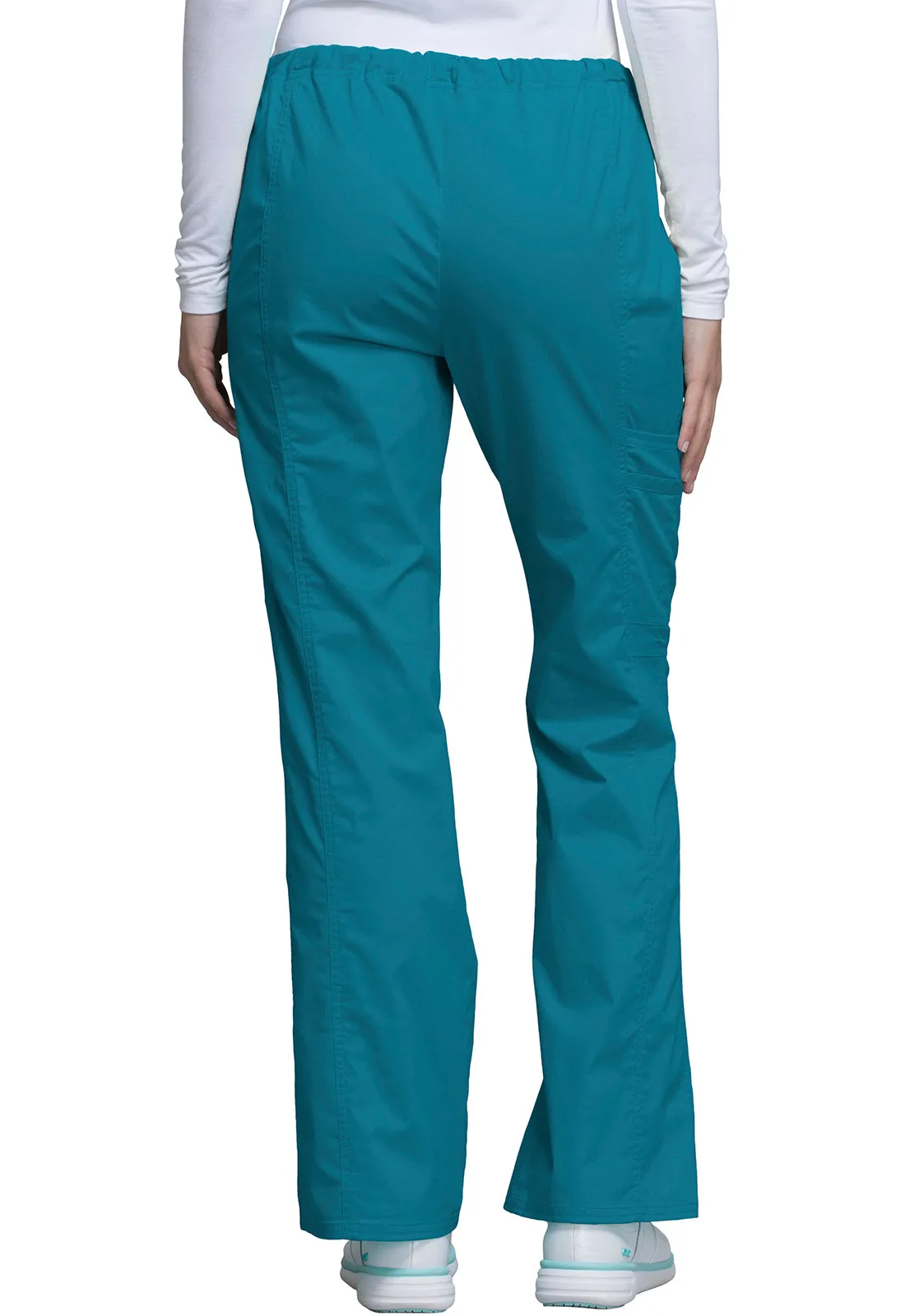 Core Stretch 4044 Mid Rise Drawstring Cargo Pants Caribbean Blue