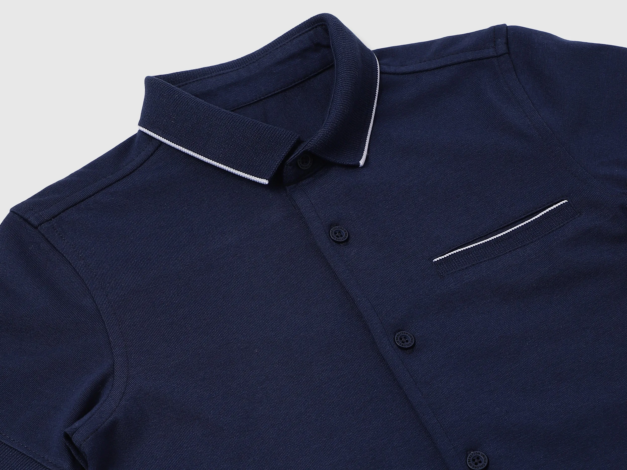 Cotton Solid Spread Collar Boys Shirts