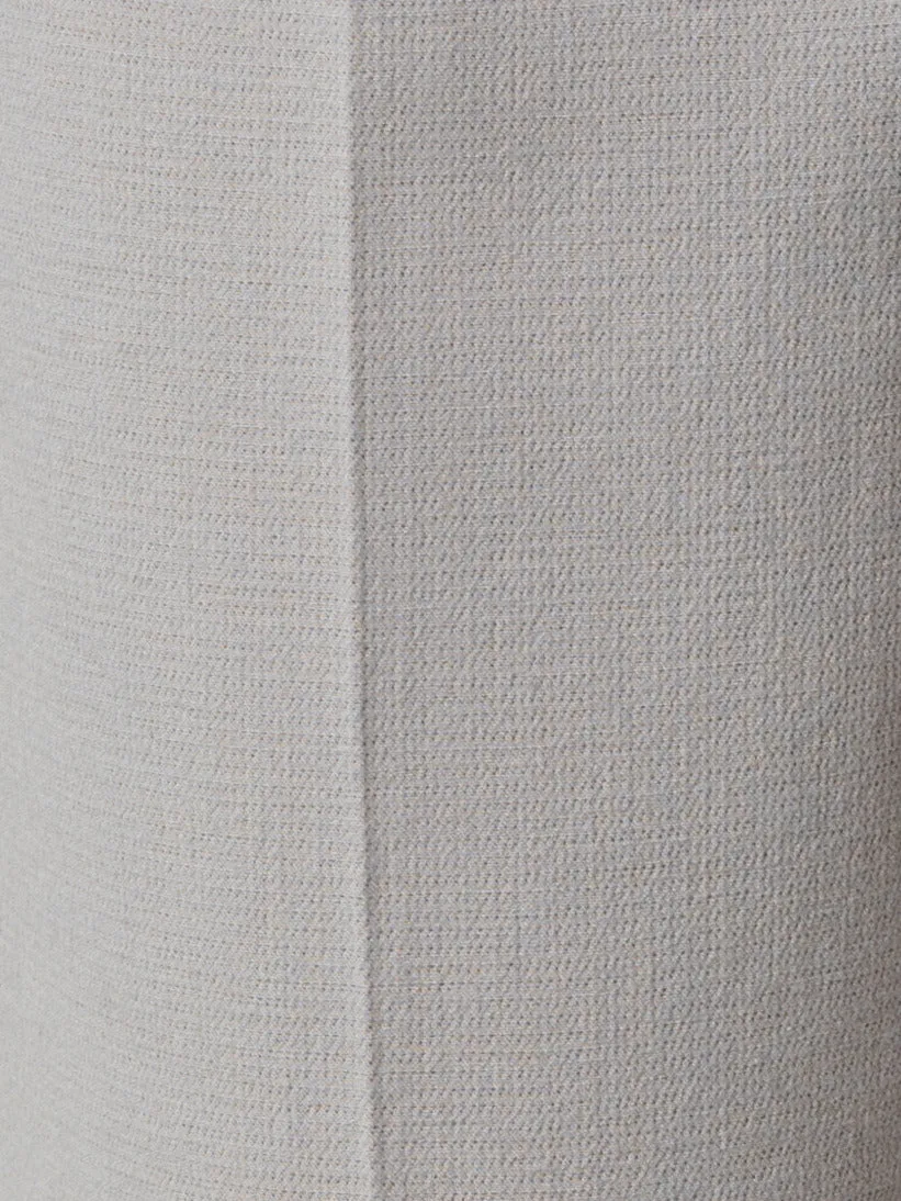 Cropped Tapered Cotton Silk Double-Face Pants