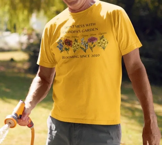 Custom Birth Month Garden T-Shirt