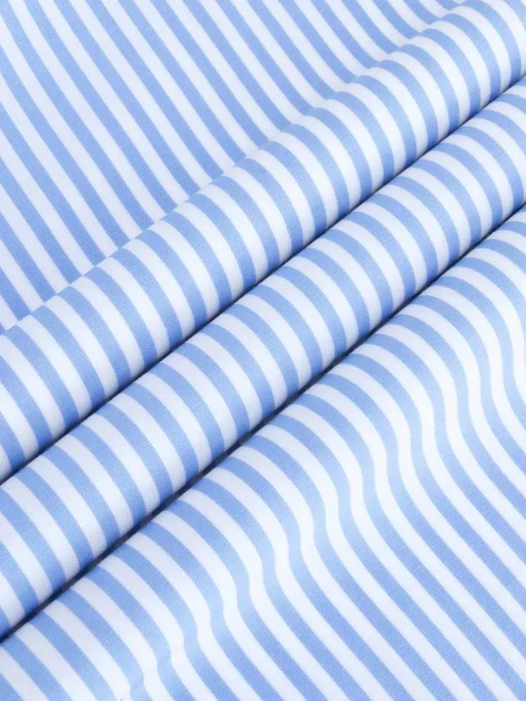 Cutaway Big Blue Stripes Shirt