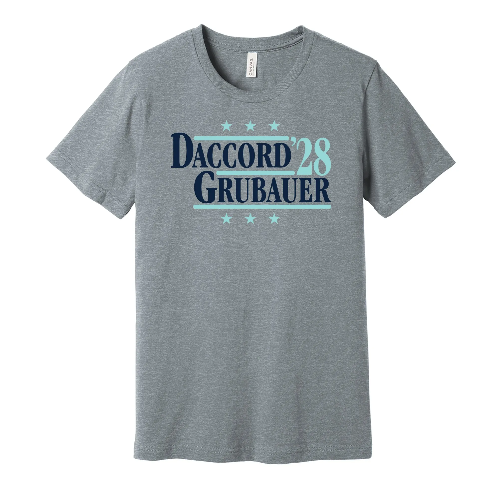 Daccord & Grubauer '28 - Seattle Hockey Political Campaign Parody T-Shirt - Hyper Than Hype Shirts