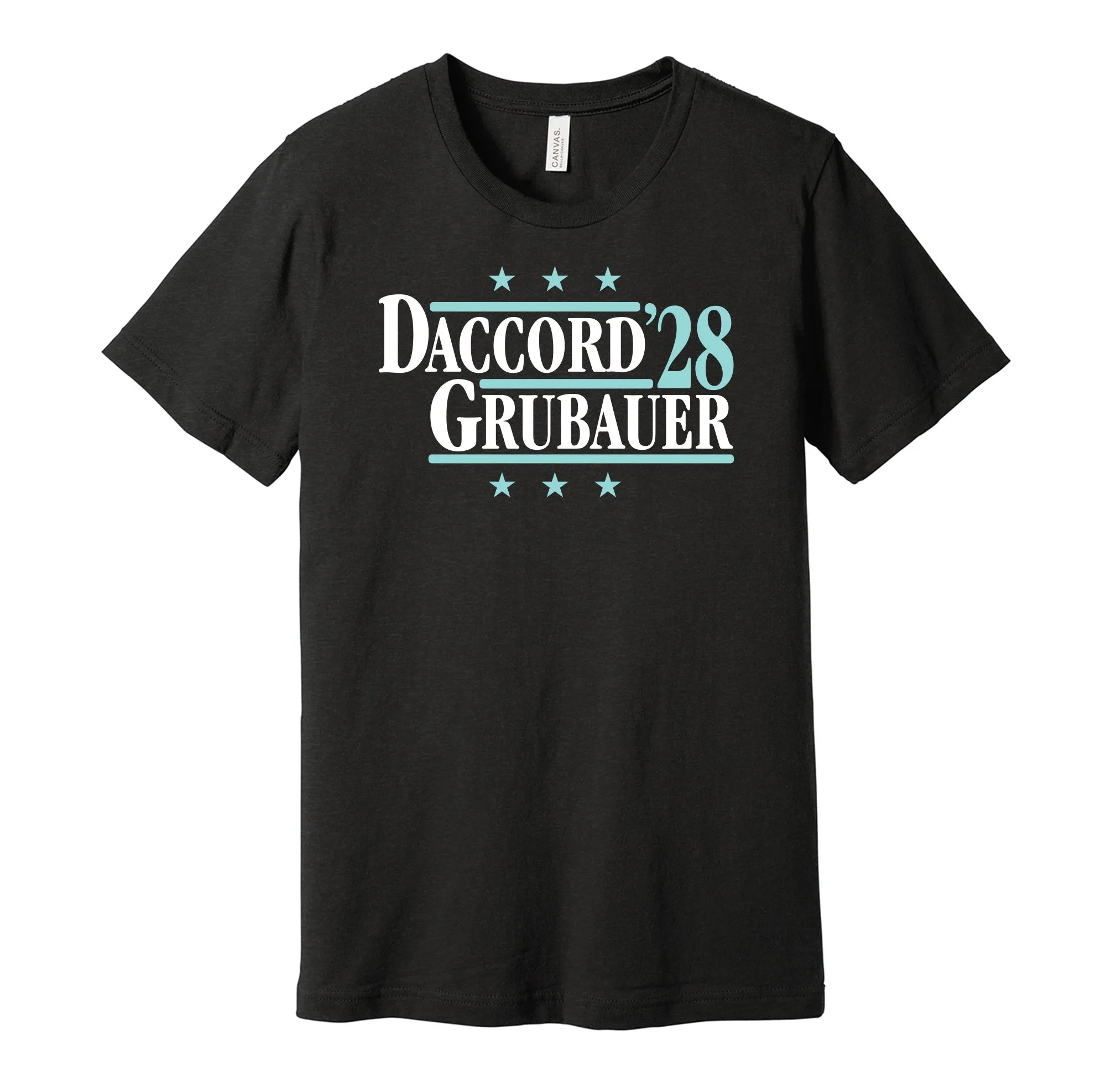 Daccord & Grubauer '28 - Seattle Hockey Political Campaign Parody T-Shirt - Hyper Than Hype Shirts