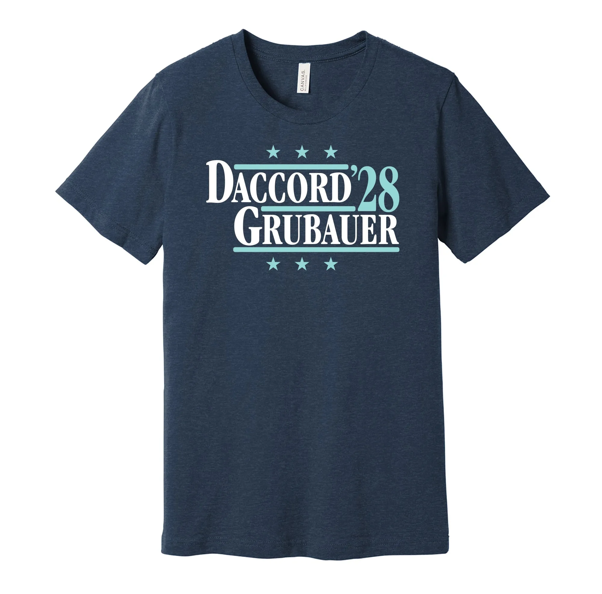 Daccord & Grubauer '28 - Seattle Hockey Political Campaign Parody T-Shirt - Hyper Than Hype Shirts