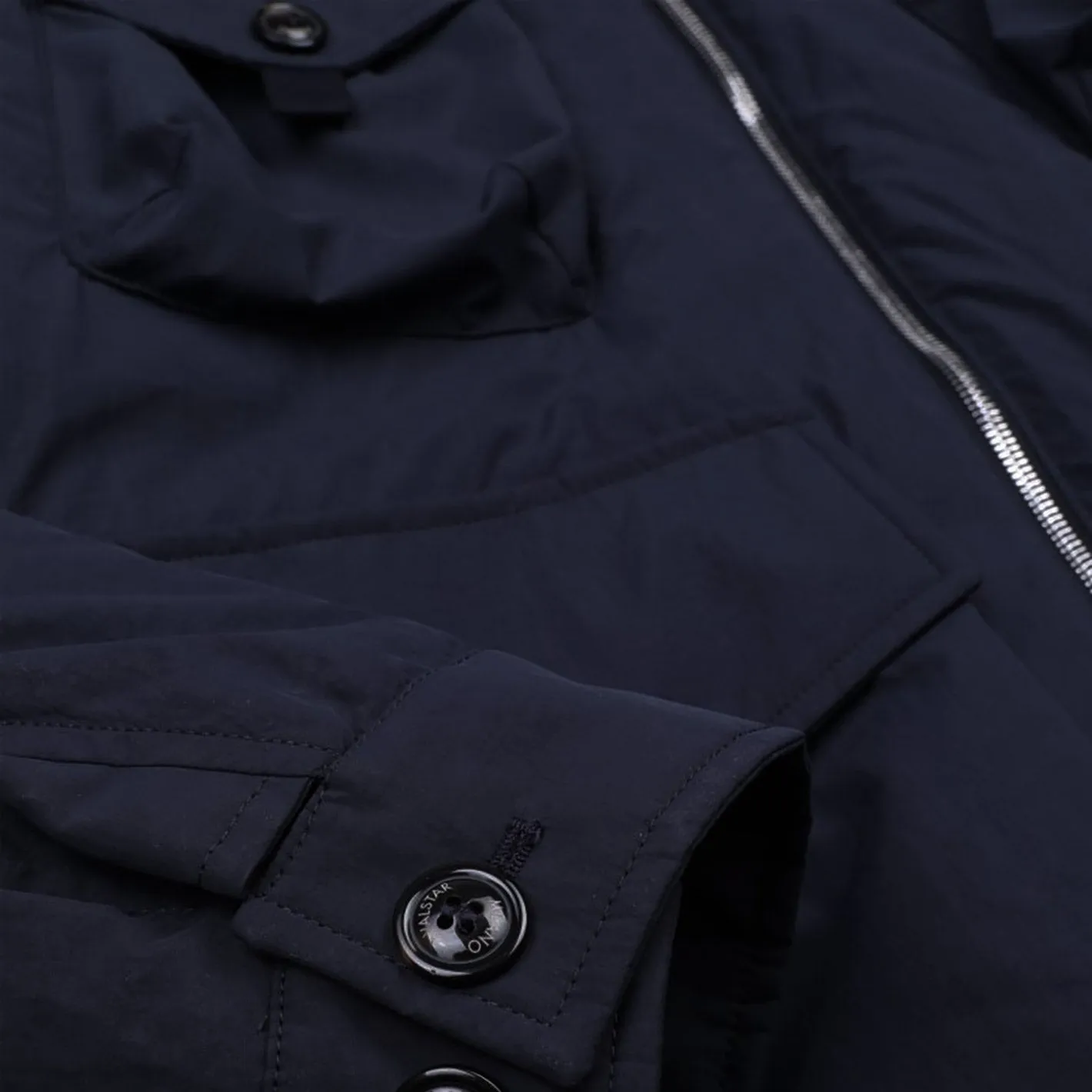 Dark Blue Technical Padded Field Jacket