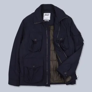 Dark Blue Technical Padded Field Jacket