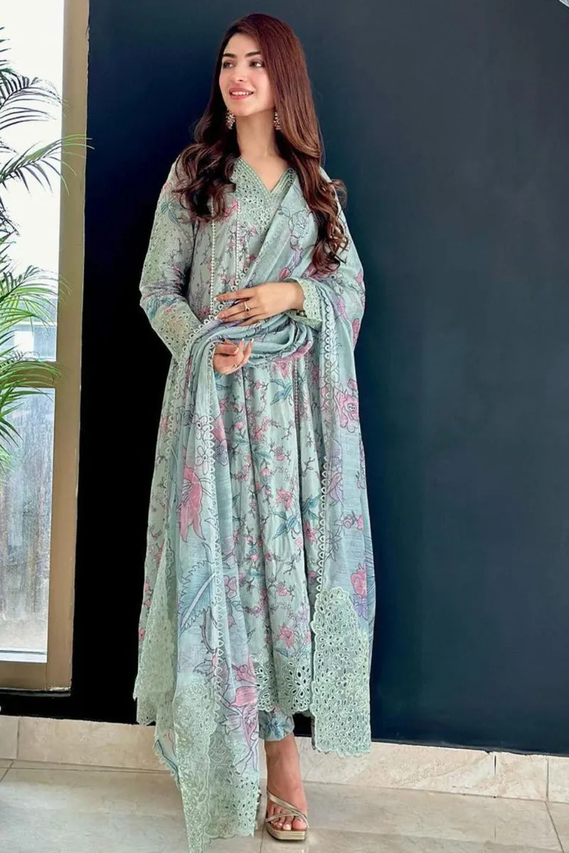 Dastaan By Iznik Embroidered Lawn Suits Unstitched 3 Piece IZ-06 Badar - Summer Collection
