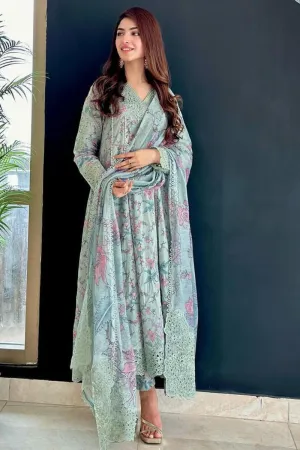 Dastaan By Iznik Embroidered Lawn Suits Unstitched 3 Piece IZ-06 Badar - Summer Collection