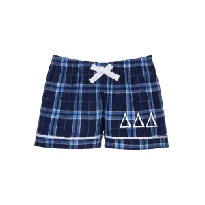 Delta Delta Delta Flannel Boxer Shorts