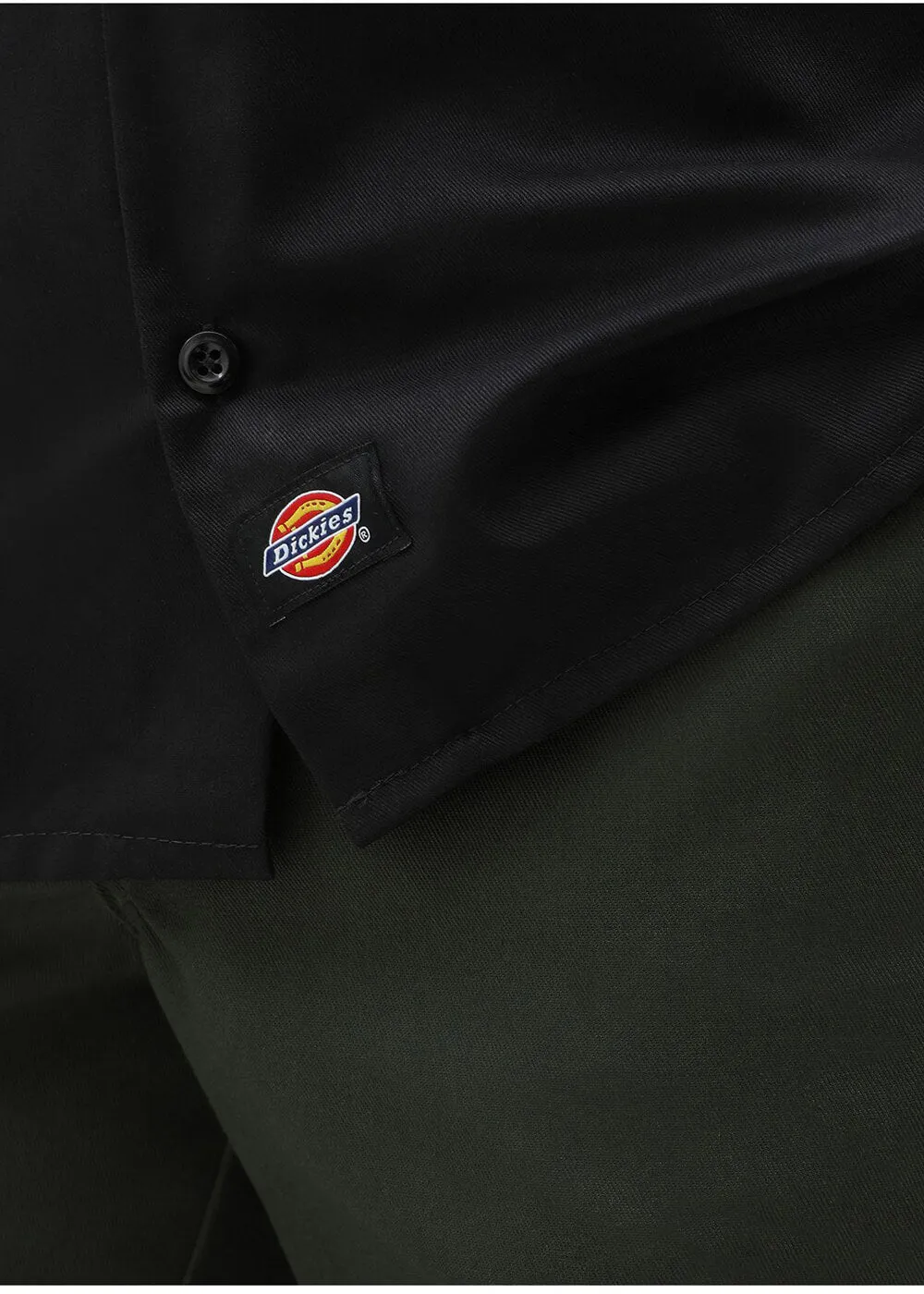 Dickies Mens Short Sleeve Work Shirt Black