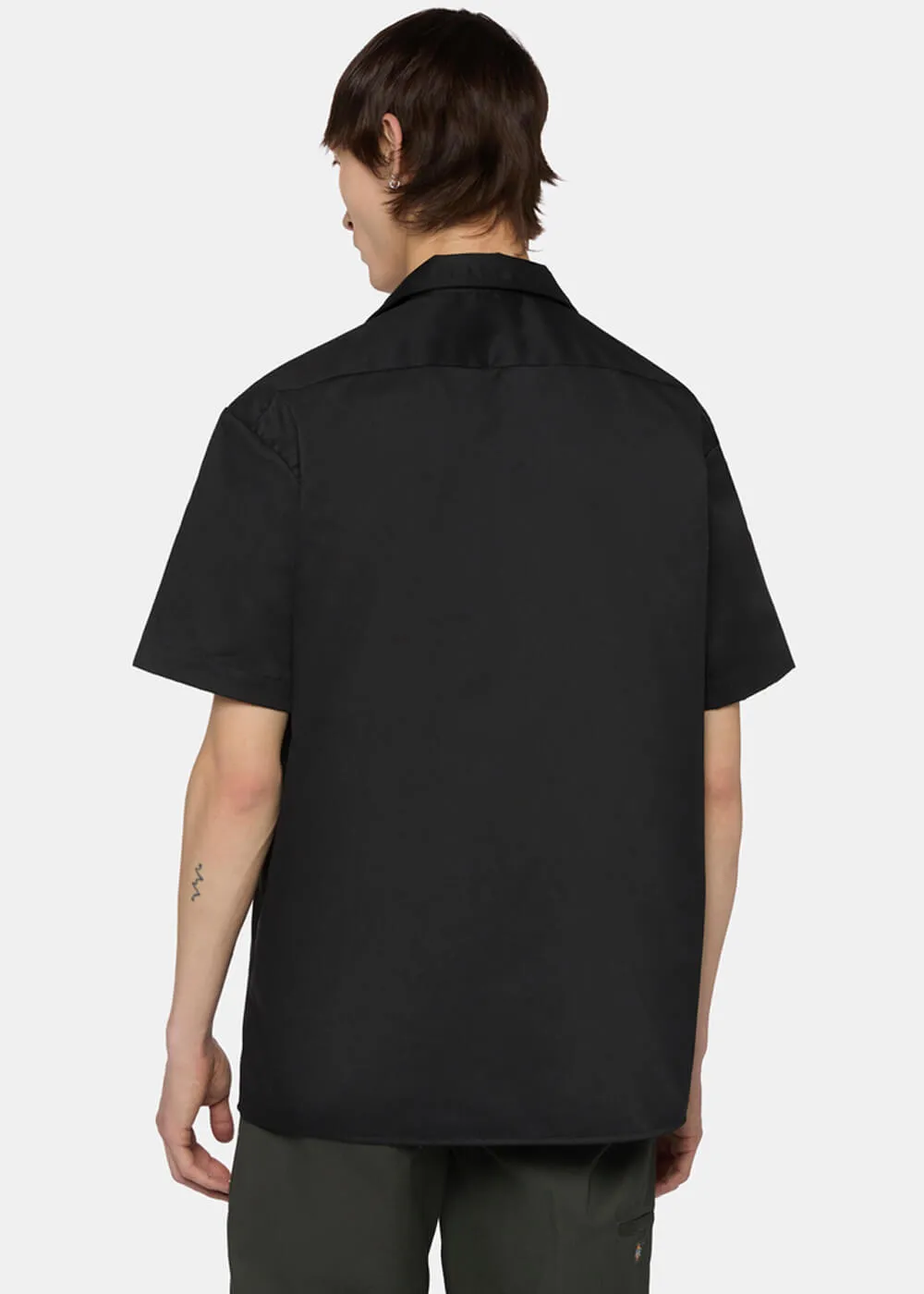 Dickies Mens Short Sleeve Work Shirt Black