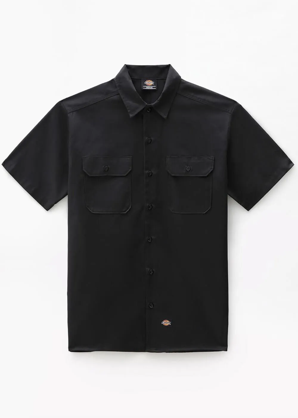 Dickies Mens Short Sleeve Work Shirt Black