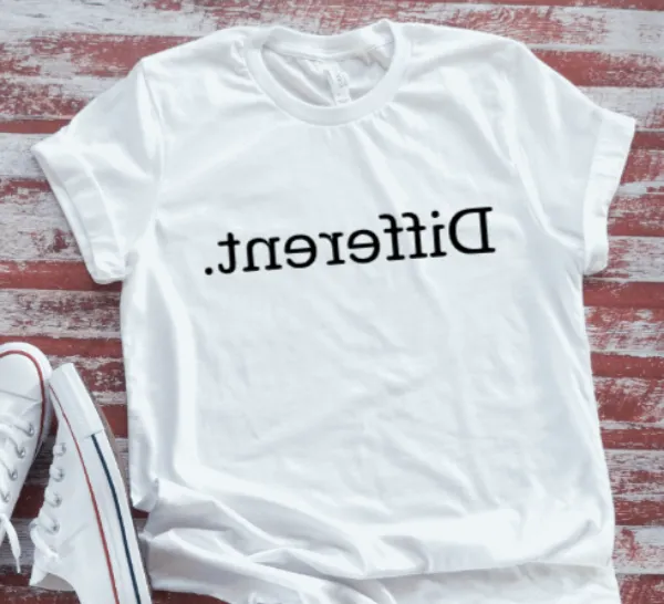 Different Unisex  White, Short-Sleeve T-shirt