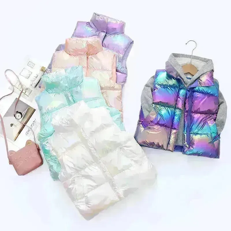 Down Cotton Vest Autumn And Winter Waistcoat Winter Clothing Children Sleeveless Puffer jacket