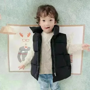 Down Cotton Vest Autumn And Winter Waistcoat Winter Clothing Children Sleeveless Puffer jacket