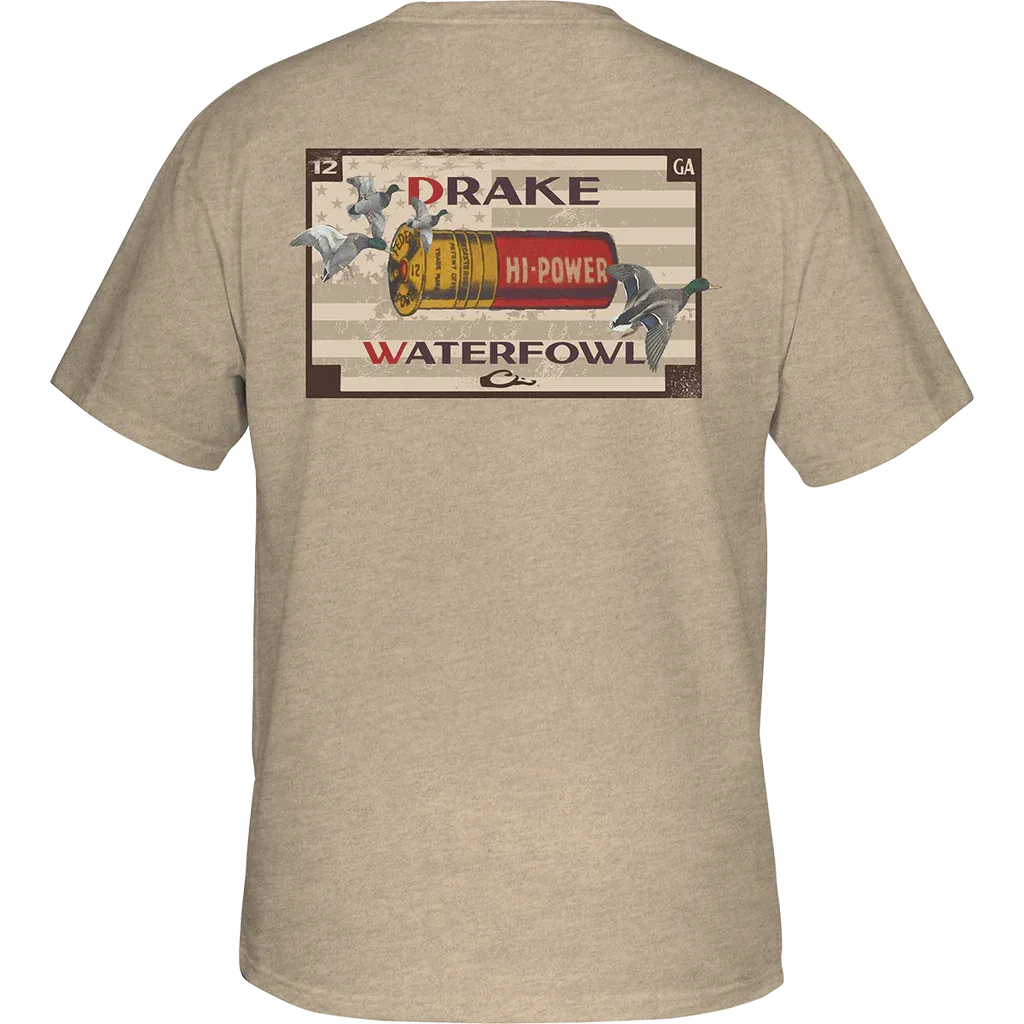 DRAKE HI POWER SHELL T-SHIRT - SHIFTING SANDS