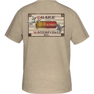 DRAKE HI POWER SHELL T-SHIRT - SHIFTING SANDS
