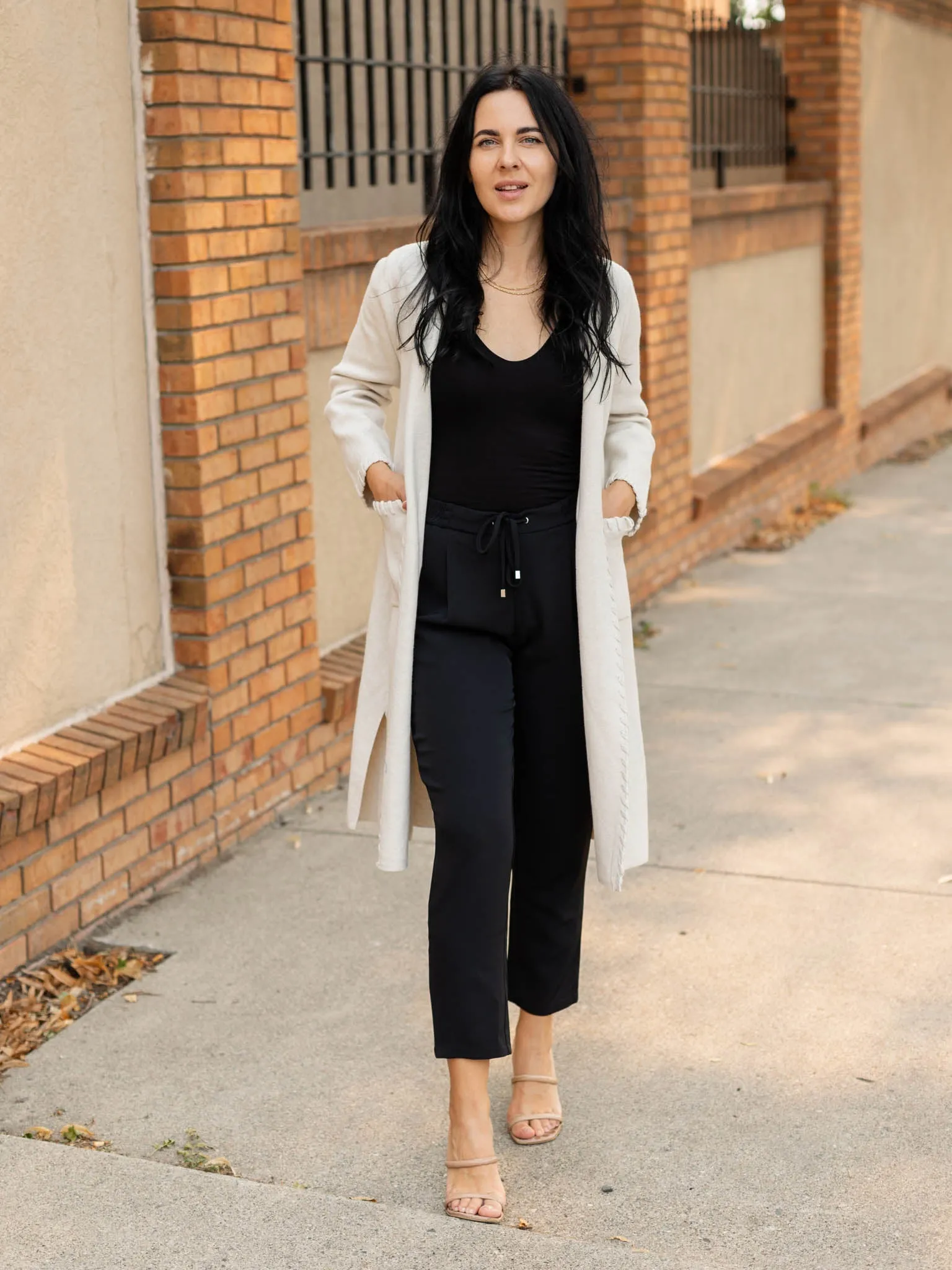 Drawstring Woven Solid Pant
