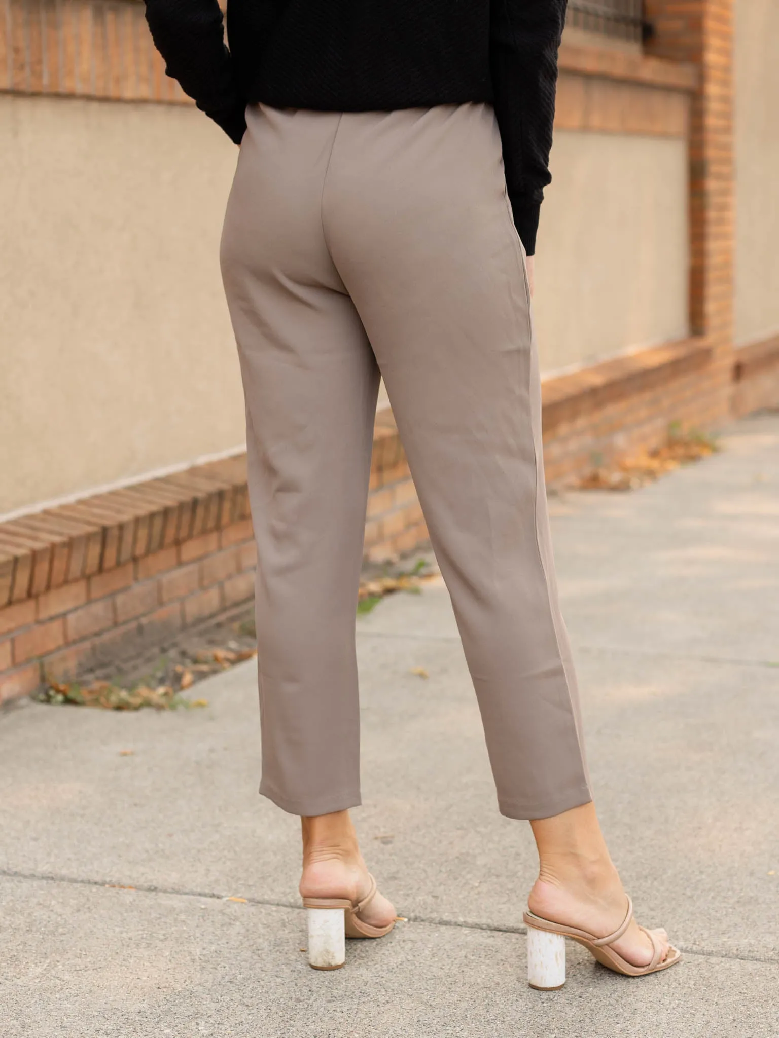 Drawstring Woven Solid Pant