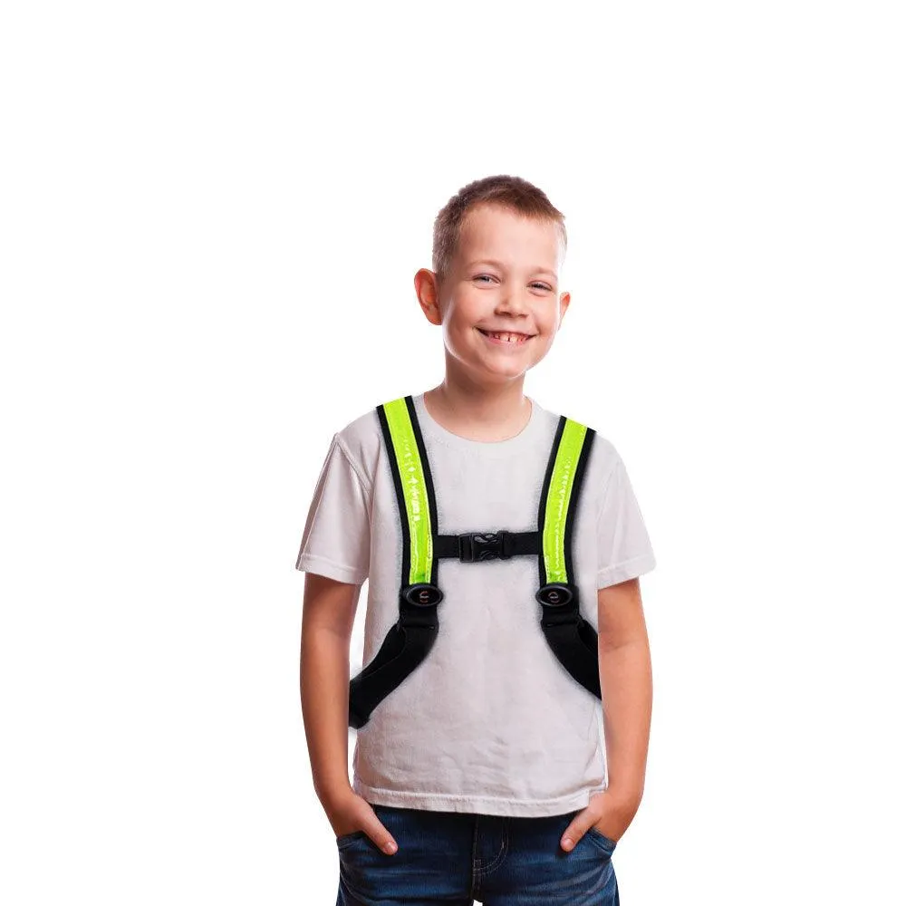 Easypix StreetGlow LED Light Vest for Kids (S/M) - Neon Green | 65000
