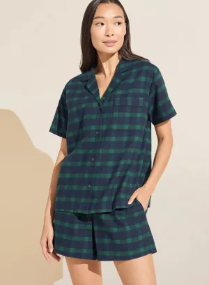 Eberjey Flannel Short PJ Set