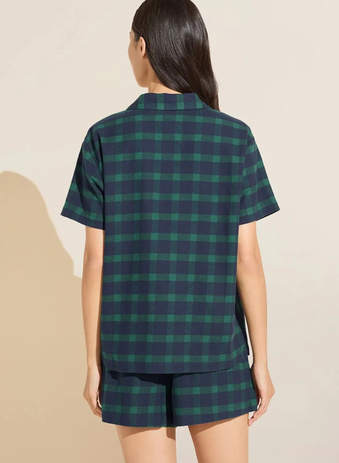 Eberjey Flannel Short PJ Set