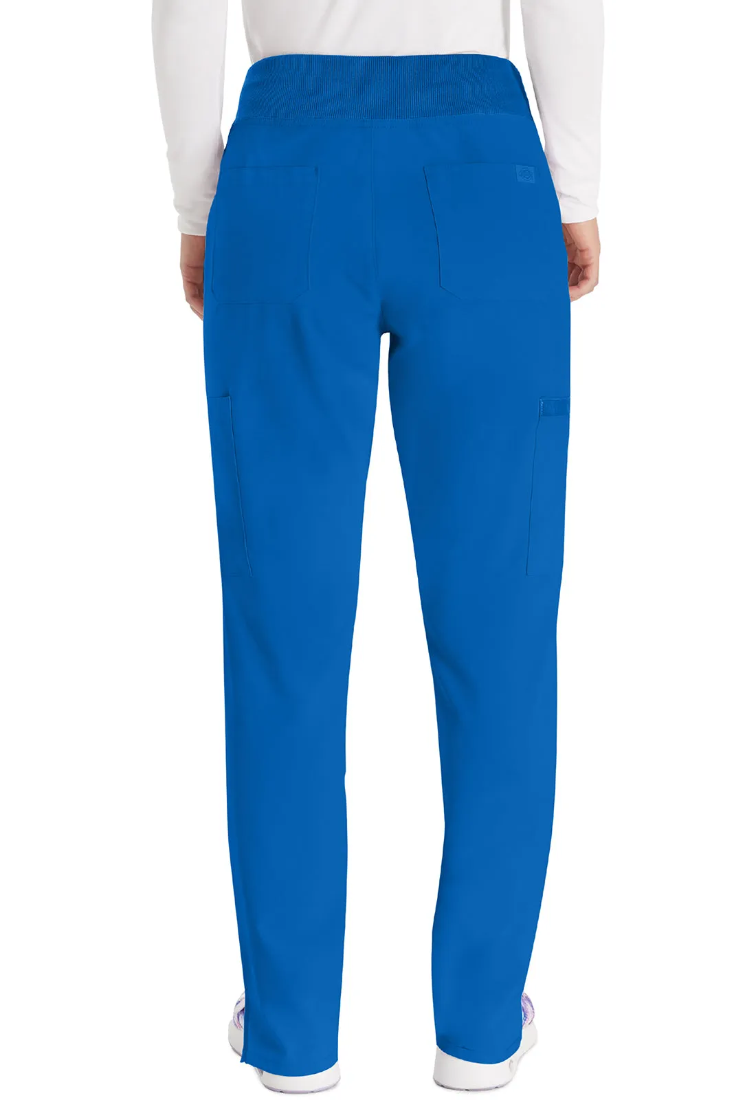 EDS Essentials DK005 Natural Rise Tapered Leg Pull-On Pants Galaxy Blue