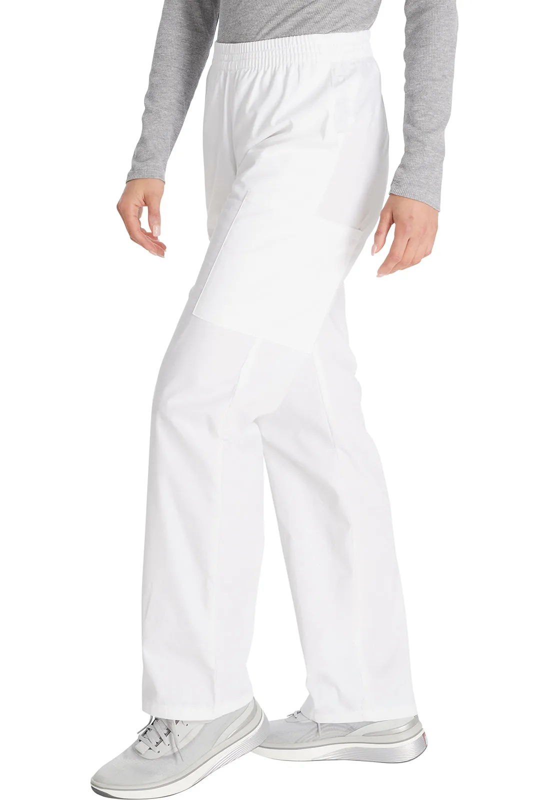 EDS Signature 86106 Natural Rise Tapered Leg Pull-On Pants White
