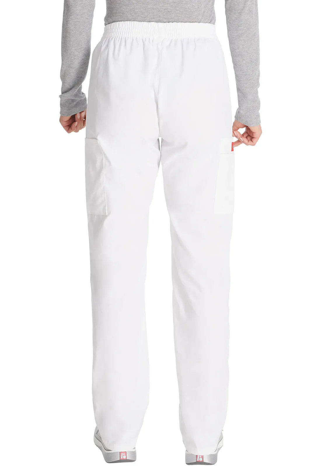 EDS Signature 86106 Natural Rise Tapered Leg Pull-On Pants White