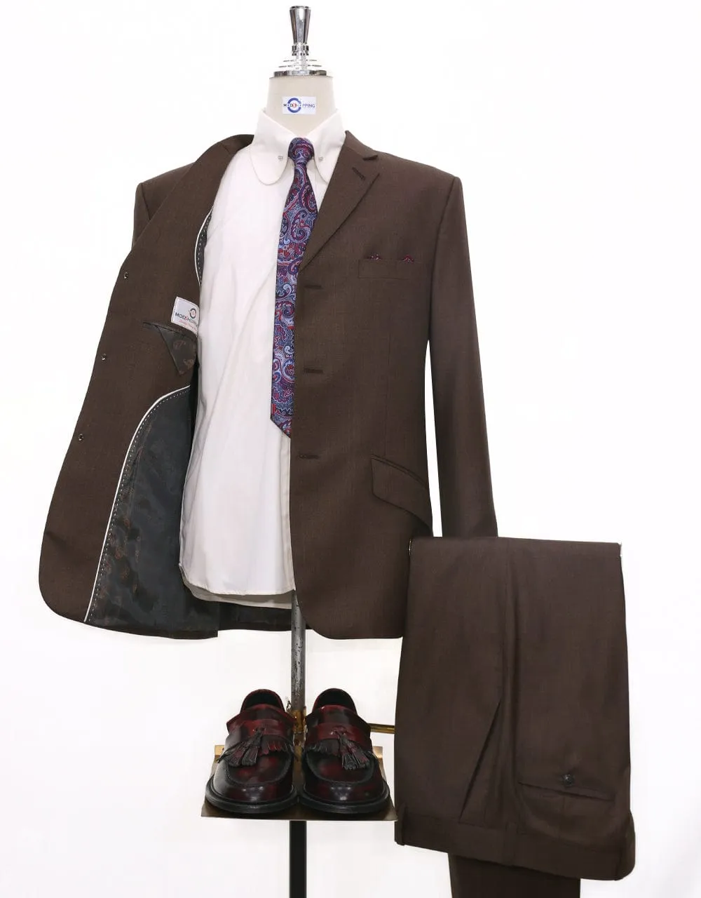 Essential Brown Wedding Suit