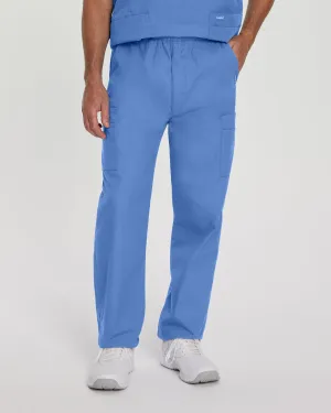 Essentials 8555 Men's Cargo Scrub Pants Ceil Blue