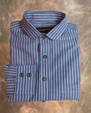Faded Blue with White Stripe Men's Dakota Shirt