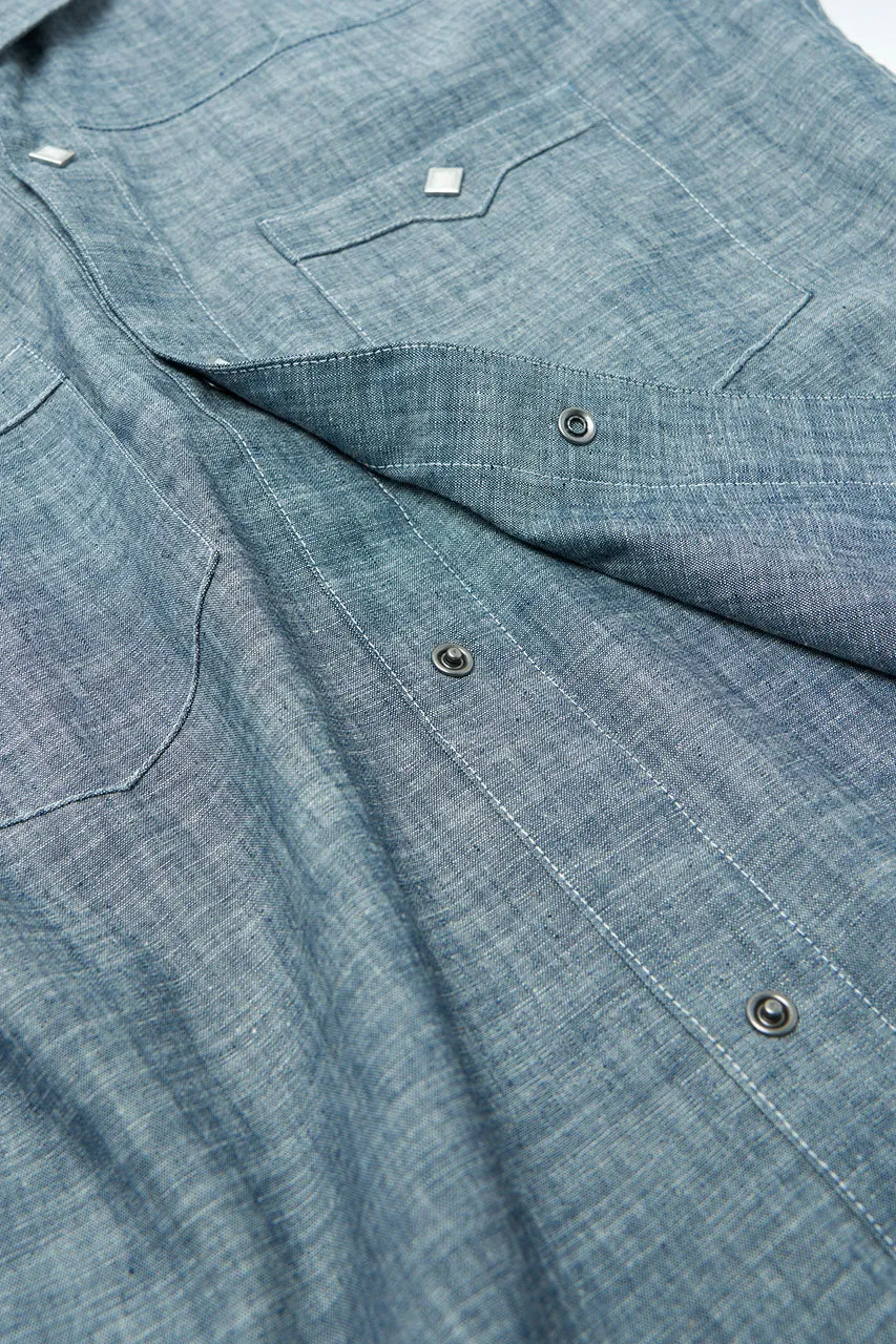 Fatboy Clothing "Philip's Cafe" Chambray Short Sleeve Shirt