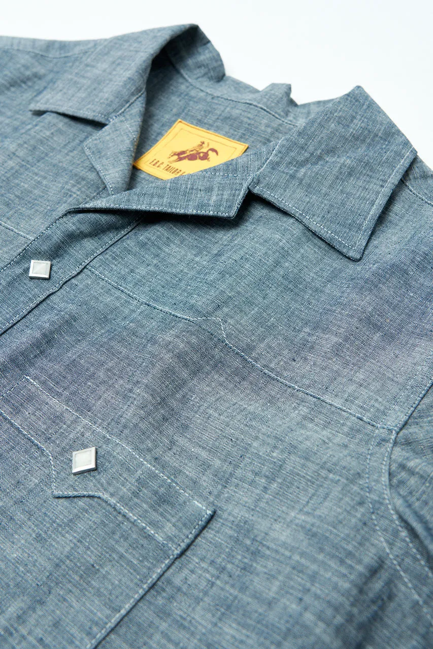 Fatboy Clothing "Philip's Cafe" Chambray Short Sleeve Shirt