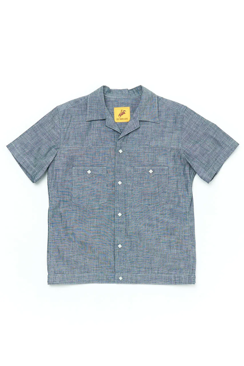 Fatboy Clothing "Philip's Cafe" Chambray Short Sleeve Shirt