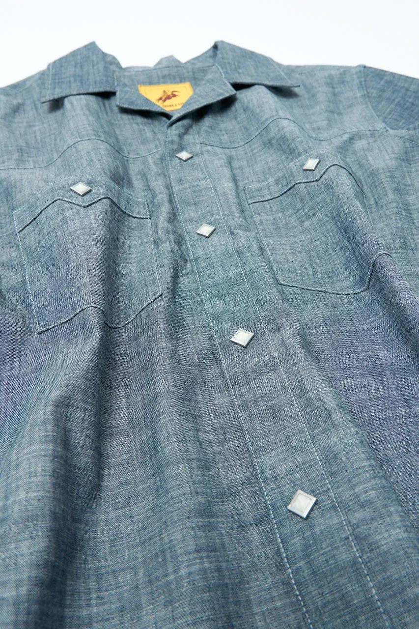 Fatboy Clothing "Philip's Cafe" Chambray Short Sleeve Shirt