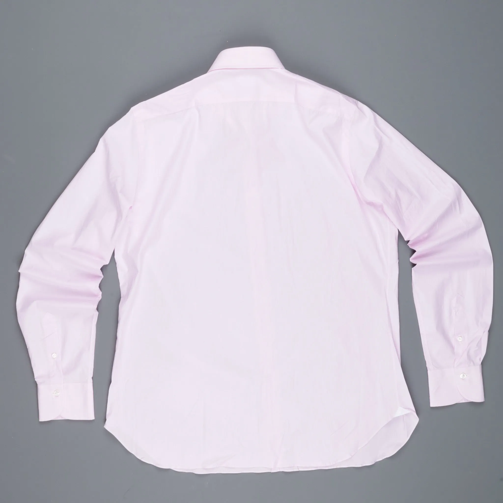 Finamore Napoli shirt pink hairline Collo Eduardo