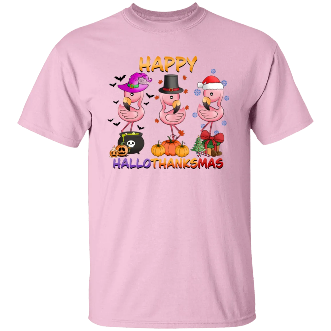 Flamingo HalloThanksMas T-Shirt