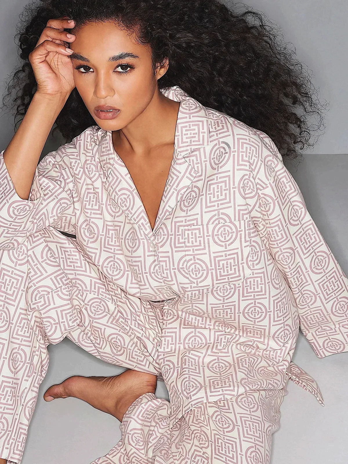 Flannel Infinity Notch Pajama Set