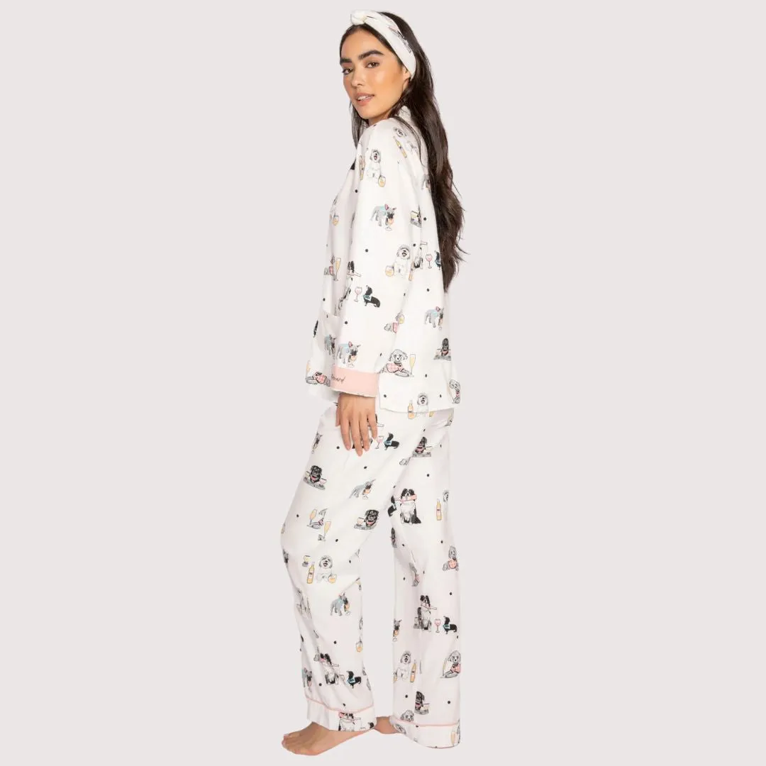 Flannel PJ Set (Ivory)
