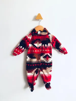 Fleece Moose Sleeper // 6-9M