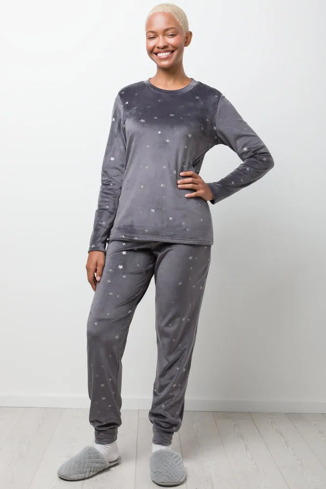 Fleece Pyjamas Dark Grey