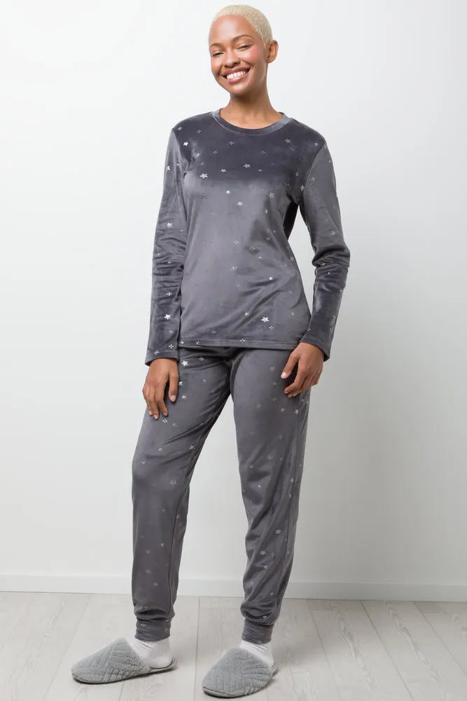 Fleece Pyjamas Dark Grey