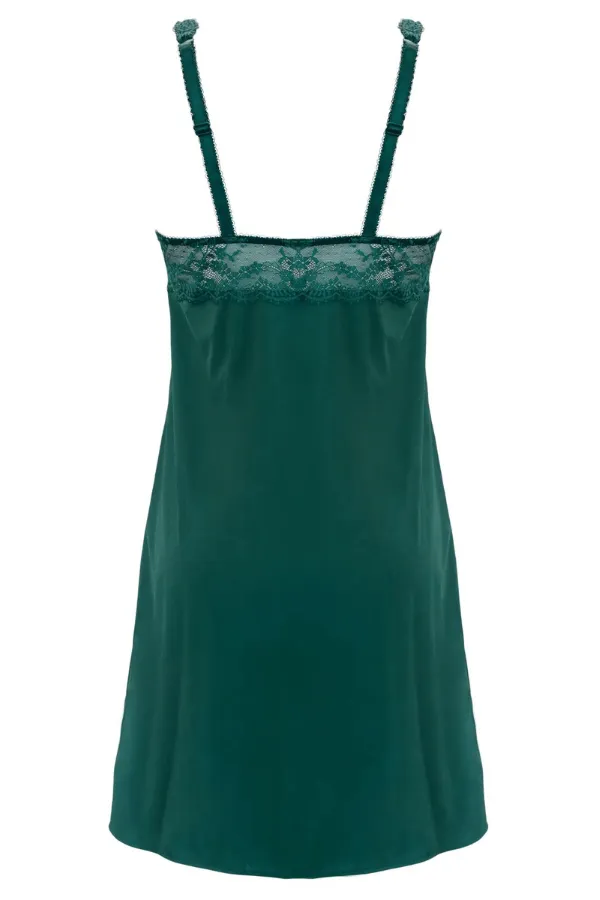 Flora Luxe Chemise - Green