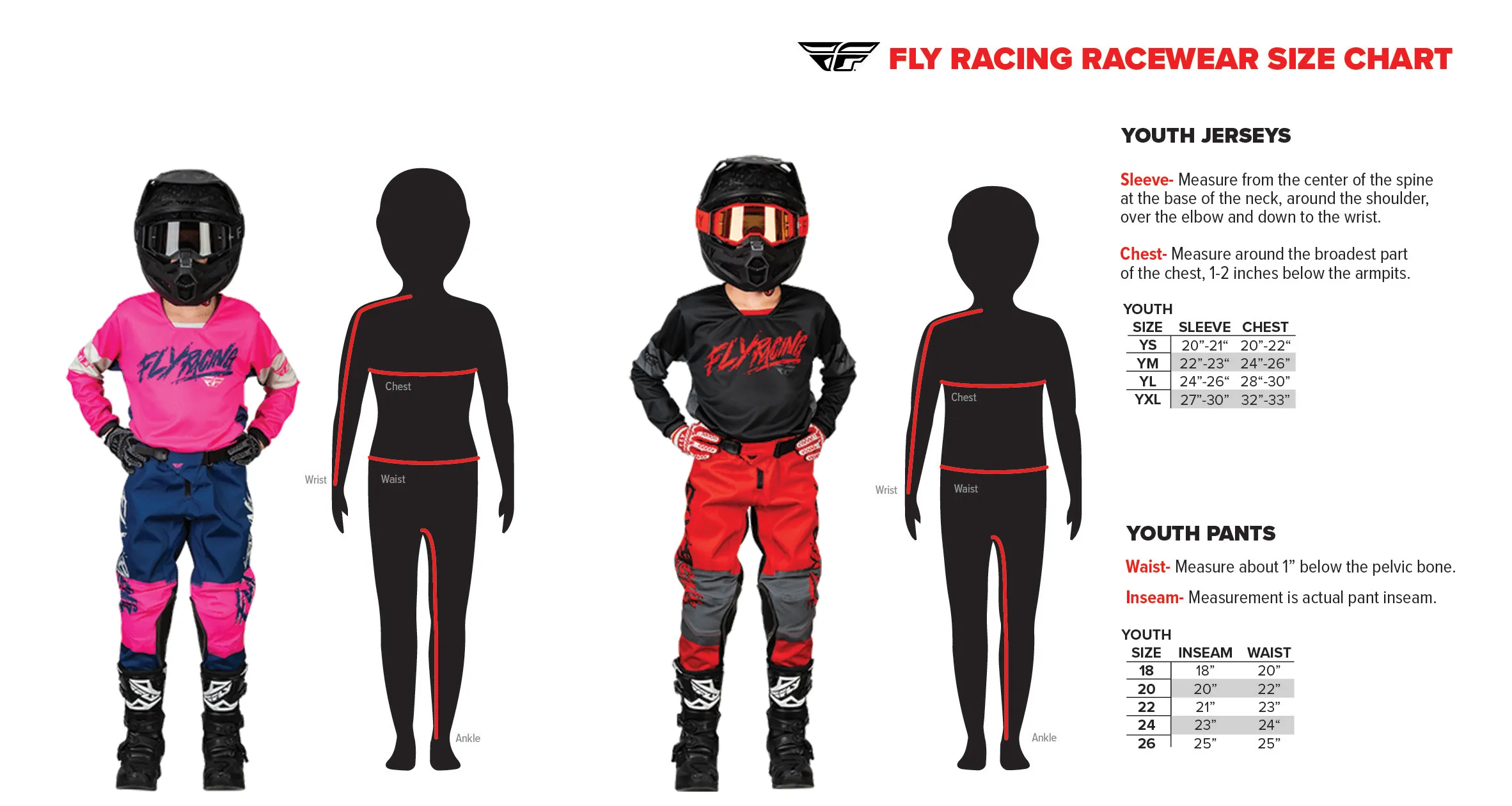 FLY Racing Kinetic Radium Youth MTB Pants