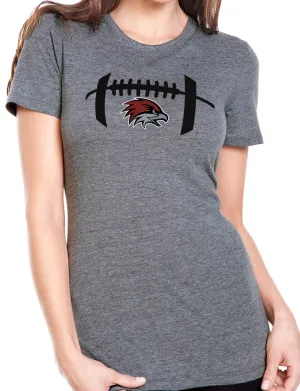 FOOTBALL HAWK HEAD Tri-Blend Short Sleeve Tee for Women