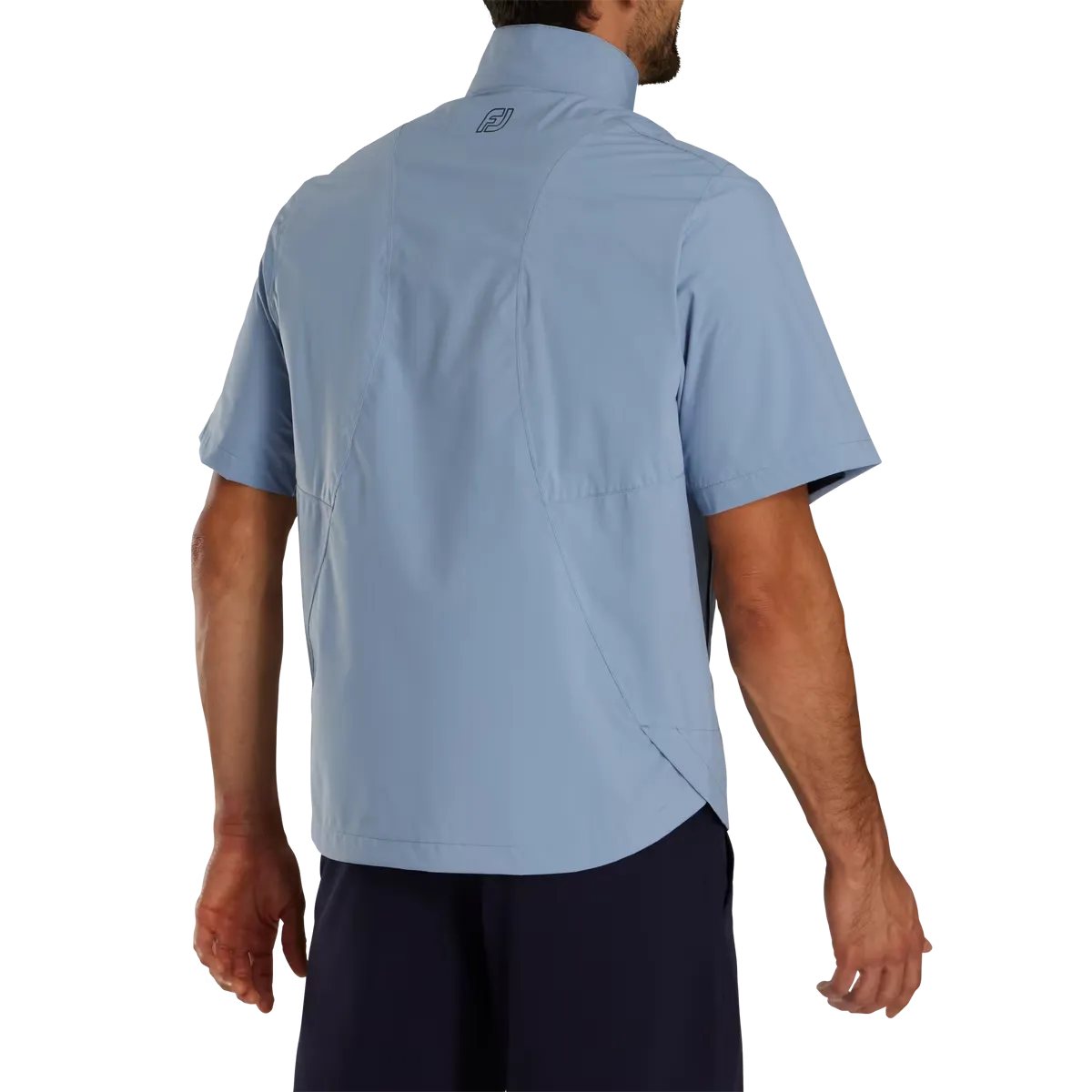 Footjoy Men's HydroLite X Short Sleeve Rain Shirt - STORM